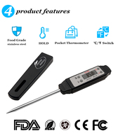 Termometer makanan elektronik S-H03 termometer dapur air dan minyak