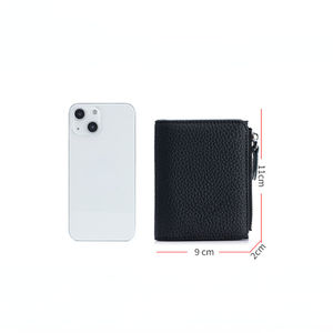 AndoBag Short Wallets for Women Fashion Genuine Cow Leather RFID <b>Bifold</b> Wallet Zipper Coin <b>Purse</b> Slim Card Holder 7384 - Product Image 6