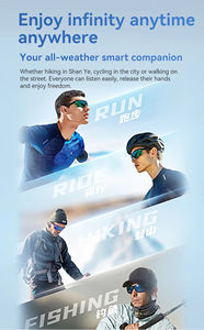 Lunettes de cyclisme intelligentes avec assistant IA, lecteur de musique, protection solaire pour les athlètes professionnels, entraînement sportif en plein air, conforme à la norme IPX4 - Product Image 5