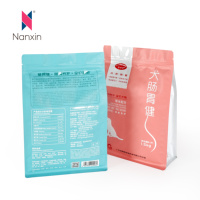Emballage personnalisé pour aliments pour chiens, recyclable, taille personnalisée, fond carré, fermeture éclair supérieure, résistant à l'humidité, imprimé en gravure, sac en BOPP mat