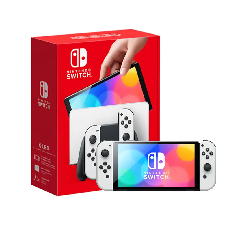 オリジナル Nintendos Switch OLED コンソールモデル ホワイト セット Switch OLED 日本語版 64GB 携帯型ゲーム機