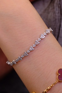 Xinfly สร้อยข้อมือเทนนิสทองคำบริสุทธิ์18K 2.4ct เพชรธรรมชาติล้วนสร้อยข้อมือเพชรและกำไลข้อมือ - Product Image 6