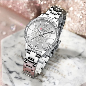 CURREN 9084 Brand Ladies Elegant Watch Fashion Luxury Stainless Steel Simple Business Diamond Waterproof Luminous <b>Clock</b> Reloj - Product Image 5