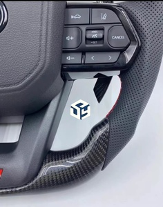 Volante Negro Brillante para Toyota Land Cruiser LC200 LC300 Prado 120 150 <span class=keywords><strong>200</strong></span> LC79 LC70 LC76 FJ70 FJ79 FJ200 - Product Image 5