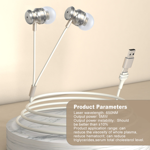 Prix usine exclusif 650nm lumière rouge ligne d'irradiation du canal auditif câble d'irradiation de port USB dispositif de <span class=keywords><strong>bouchon</strong></span> d'<span class=keywords><strong>oreille</strong></span> 650nm de haute qualité - Product Image 5