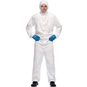 Overol Desechable Blanco Tipo 5/6 de Alta Calidad con Certificación CE, Impermeable, con Capucha, Resistente a Productos Químicos y Antiestático - Product Image 5