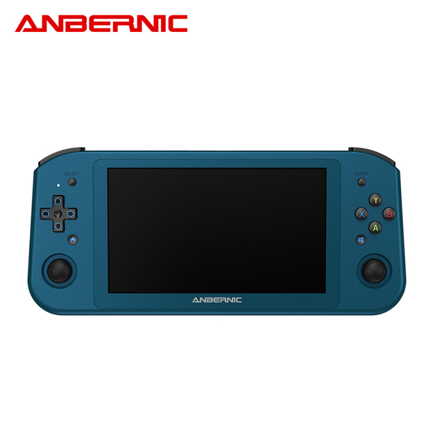 Anbernic Handheld Game Console WIN600 Blue Color Touch Screen Video Game Player with 720*1280 Resolution