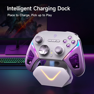 Bộ điều khiển chơi game EasySMX D10 với cần điều khiển TMR, gamepad đa nền tảng với khóa kích hoạt 2 chiều, đế sạc thông minh - Product Image 4