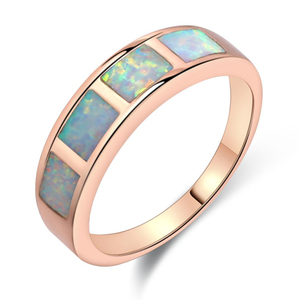 Bague en opale rose et violette, bague serpent en opale, bague vintage Roxi - Product Image 4