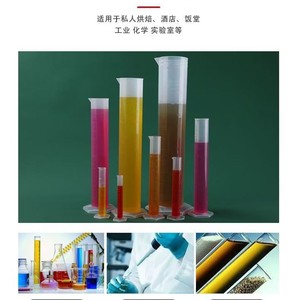 <b>Plastic</b> Graduated Cylinder Hexagonal PP 0.1 Ml Lab Measurement For Bakery Hotel <b>Kitchen</b> Chemistry Lab Use - Product Image 1