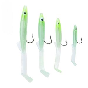 Esca Artificiale Morbida OEM in Silicone PVC a Forma di Anguilla 55mm/65mm/85mm/105mm per Pesca in <span class=keywords><strong>Mare</strong></span> e Fiume, Wobbler Swimbait - Product Image 1