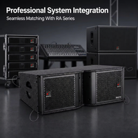 Speaker Line Array NEARSTAR 500W Dua Jalur 8 Ohm Kabinet Kayu Lapis untuk Acara Panggung