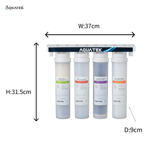 Sistema de Filtración de Agua Doméstico de Plástico, Purificador de Agua Potable AQ-004, Fácil Instalación, Detección de Fugas de Agua - Product Image 4