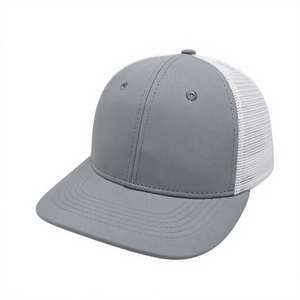 Casquette de camionneur à 6 panneaux structurée et respirante en maille blanche, fabriquée au Vietnam, avec logo et couleur personnalisés, pour adultes, usage décontracté et sportif - Product Image 2