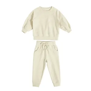 Hot Selling Kids Clothing Wholesale Customized Top With Pant 2 Piece Set For Baby Wear Organic Cotton Clothing