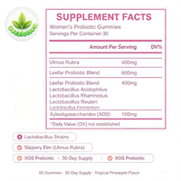 Gummies Probiotiques pour Femmes Marque Blanche avec Lactobacillus XOS et Érable Rouge pour la Flore Vaginale et l'Équilibre du pH OEM/ODM