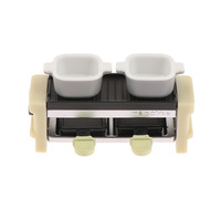 Hot Sales Dollhouse Kitchen Miniature Breakfast Appliance Set Coffee Maker Oven Juicer Rice Cooker Food Play Model