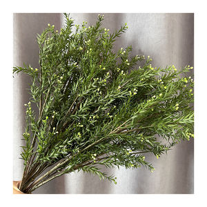 Queyiyi فروع طويلة ورقة نبات اصطناعي في حالة سكر الحصان حرق العشب ديكور المنزل - Product Image 3