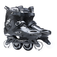 Chaussures de roller freestyle personnalisées de niveau professionnel pour hommes, vente en gros, matériau PU, patinage en ligne slalom PP