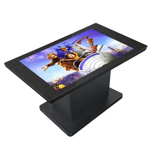 Android Bàn cà phê 43 inch Máy nghe nhạc quảng cáo tương tác bảng cảm ứng cho phòng họp quảng cáo hiển thị video player