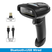 Lecteur de codes-barres filaire mains libres Netum NT-1228BL, scanner de codes QR 2D, scanner QR sans fil Ble, scanner de codes-barres portable