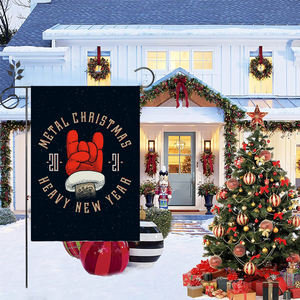 Banderas de lino impresas de doble cara para decoración de jardín, producto promocional, personalizado, para Navidad - Product Image 3