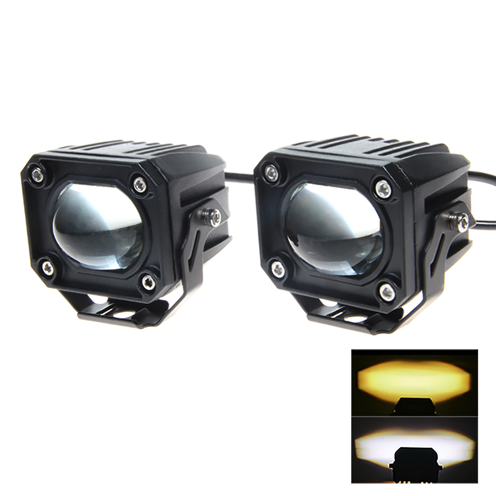 Оптовая продажа 56W Мини светодиодный противотуманный Автомобильный свет Высокий Низкий Луч двойной цвет для фара мотоцикла ATV внедорожник Грузовик Авто U3 U7 H4 H6 лампа