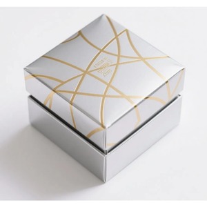 Fashion <b>black</b> leather paper rectangular paper <b>gift</b> perfume <b>box</b>, can be customized - Product Image 1