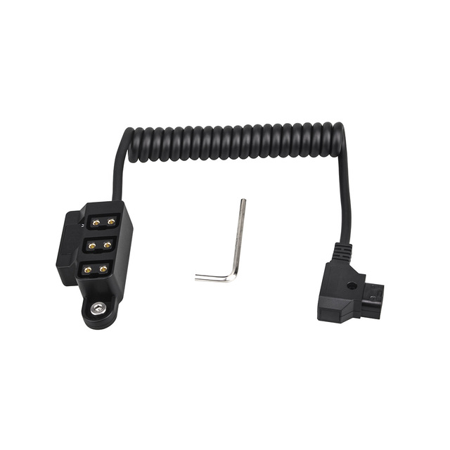 CABLE D-TAP to V-Mount One-to-Three Battery Camera Power Supply Conversion Cable with Digital Display PVC Jacket Anton B-Type