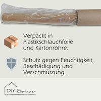 Massives Eichenholz-Geländer 42mm Durchmesser Wandmontiert Rutschfest für Innentreppen (300cm Länge Hergestellt in China)