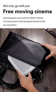 โปรเจคเตอร์ Google-TV Certified สำหรับโฮมเธียเตอร์ ภาพยนตร์ 1080P ชาร์จไฟได้ 4K-Laser 3D TV ความสว่างสูง Wifi สำหรับเล่นเกมส์ ฉายภาพกลางแจ้ง - Product Image 2