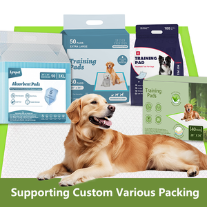 Lynpet fabrika 60x90 cm 60g çevre dostu biyobozunur PLA pamuk yüksek emici tek köpek Pet köpek tuvalet pedi İdrar eğitim pedleri - Product Image 5