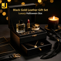 Housse en cuir silicone imperméable extensible métallique de luxe Jemery pour étui de palette de maquillage d'Halloween