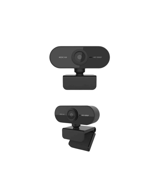 2K HD USB No-Drive Webcam with CMOS Sensor Adjustable Rotation for Various Remote Video Environments Supports Cloud Data Storage