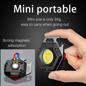 Mini lampes de poche LED COB rechargeables USB parfaites, super lumineuses, avec base magnétique, lampe torche de poche, lampe de camping - Product Image 4