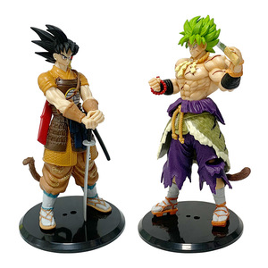 Nouveau Styel20cm Dragons Balls Anime Action Figure Super Saiyan Broly Samurai Cheveux Noirs <span class=keywords><strong>Goku</strong></span> Samurai Stance Anime Figure Modèle - Product Image 2