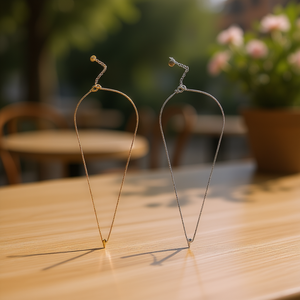 Collar Angelina P de acero inoxidable chapado en oro con colgante de letra para mujer, regalo de joyería de moda. - Product Image 2