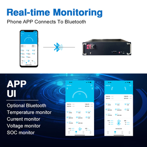 E-đẹp lưu trữ năng lượng Stackable máy chủ Rack gắn năng lượng mặt trời hệ thống RS485 có thể giao tiếp cổng 5kwh 48V 100AH LiFePO4 Pin - Product Image 3