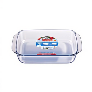 Ensemble de plats à four rectangulaires en verre borosilicate, 2 pièces, 34x22 cm et 38x28 cm, résistants au four, au micro-ondes et au lave-vaisselle - Product Image 3