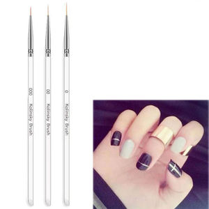 Hani ชุดเครื่องมือทำเล็บยูวีเจลเคลือบเล็บไนลอนแปรงซับการออกแบบพัดลมสร้างจุดภาพวาดคริลิคคริสตัลแบน - Product Image 1