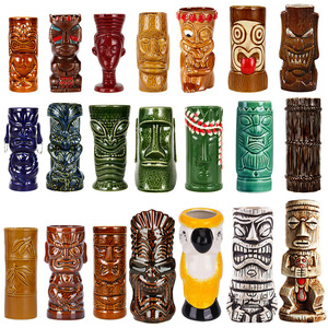 Vente en gros <span class=keywords><strong>Verres</strong></span> à cocktail Tasse Tiki en verre Tasse Bar Tasses Tiki en céramique personnalisées pour cocktail - Product Image 6