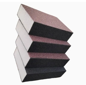 Bloc éponge abrasif flexible lavable et réutilisable pour utilisation à sec ou à l'eau - Product Image 3