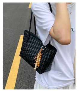 Newest PU Leather Handbags Large Capacity PU Woven Tote <b>Bag</b> for Daily Outdoor Shopping <b>Working</b> - Product Image 2