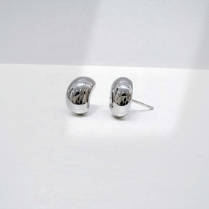 Boucles d'oreilles unisexes en argent sterling 925 plaqué or, style hip hop, forme irrégulière, minimalistes, géométriques, mode western. - Product Image 5