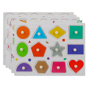 Planche d'apprentissage cognitive en bois créative, jouet multifonctionnel d'éveil, puzzle éducatif Montessori pour enfants d'âge préscolaire - Product Image 4
