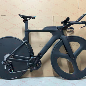 Roues en fibre de carbone TT Bicycle Disc Brake Time Trial T3 Peak TX - 24 vitesses, changement de vitesse électrique, frein à disque à huile, roues triples/fermées - Product Image 1