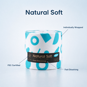 Papel Higiénico Desechable NP Natural Soft Strong, Rollo Estándar, Disolución Rápida, Ecológico, Pulpa de Madera Virgen - Product Image 5