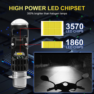 Ampoule de phare LED pour <span class=keywords><strong>moto</strong></span> M01R Plug and Play en gros, P15D H6, refroidissement AC/DC 9-60V 28W 2800LM, lentille de phare de <span class=keywords><strong>moto</strong></span> avec ventilateur - Product Image 5