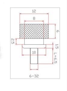 6-32 M6 M4 Aluminum Color Step Hand Ccrew <strong>Computer</strong> <strong>Case</strong> Knurled Thumb <strong>Screws</strong> - Product Image 6