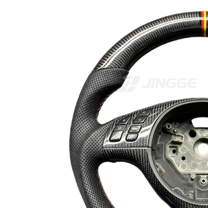 Ventes directes d'usine, volant en cuir et fibre de carbone M Performance pour <span class=keywords><strong>BMW</strong></span> Série 3, Série 5, E46, M3, M6, E61, E62, E63, E64 - Product Image 4